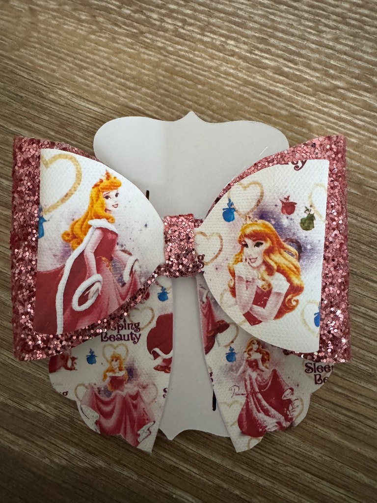 Pink hair bow