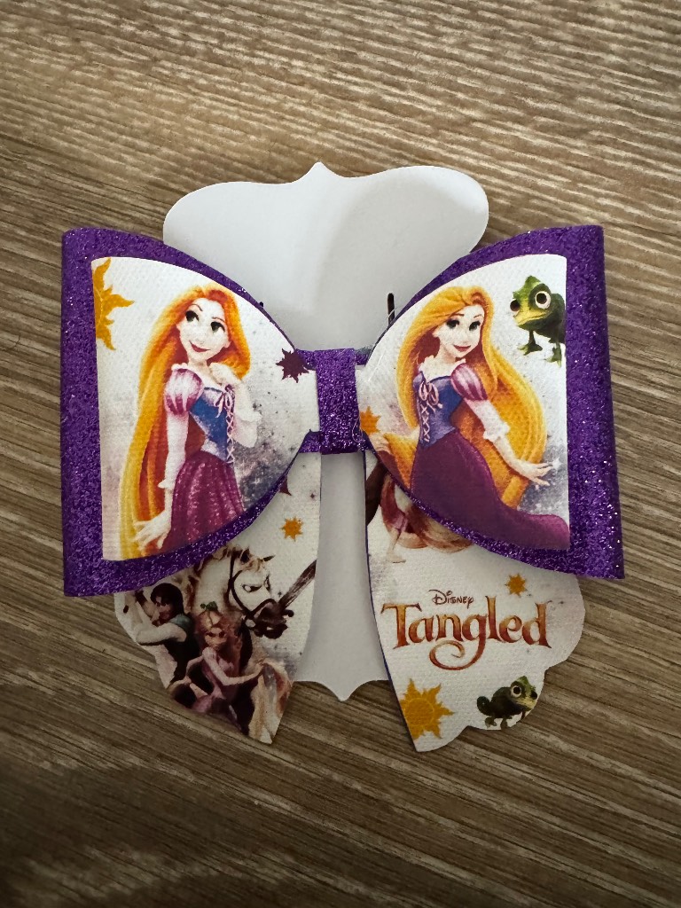 Purple hair bow