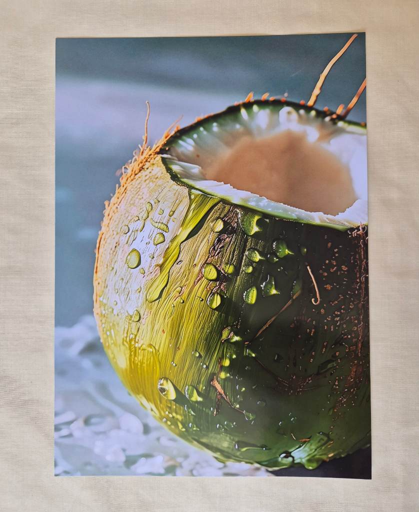 Vibrant Coconut Wall Art Poster for Home Decor Premium Quality