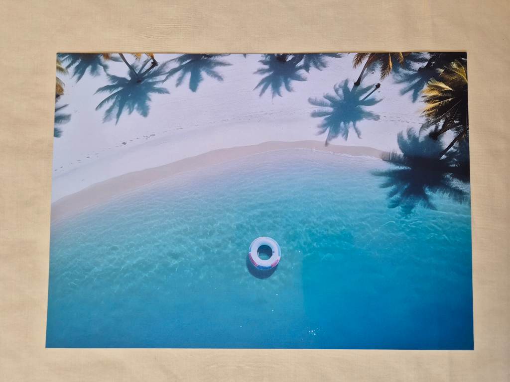 Tranquil Beach Scene Wall Art Poster for Home Decor Premium Quality