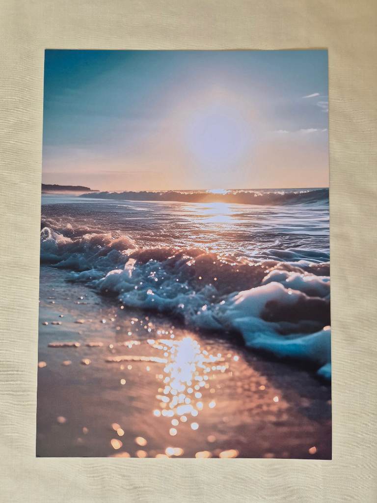 Sunset Beach Wall Art Poster – Premium Quality
