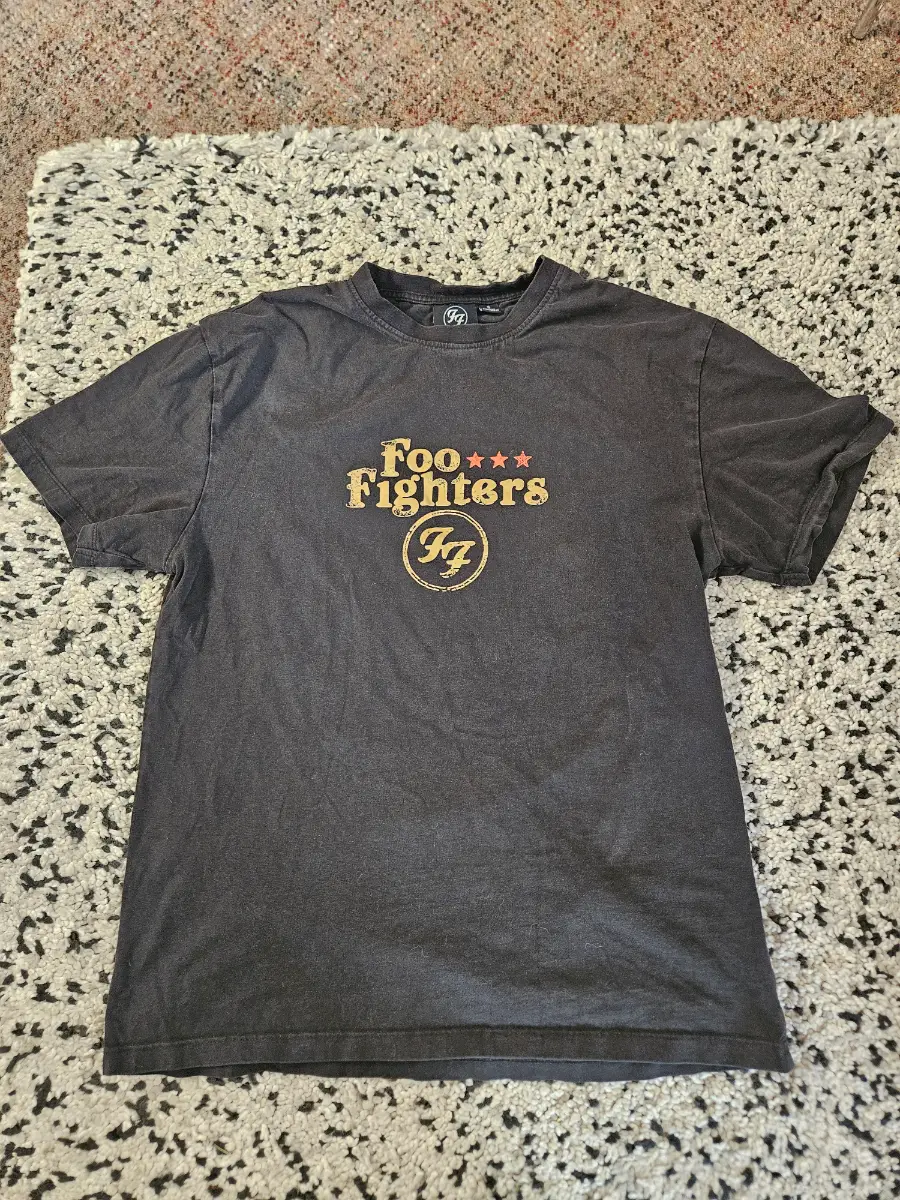 FOO FIGHTERS T-Shirt Small Black Cobra Snake Cotton Primark Licensed Band Rock