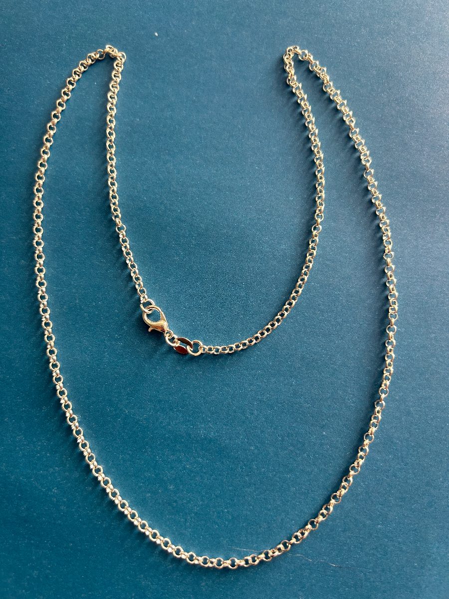 925 Silver Belcher chain necklace