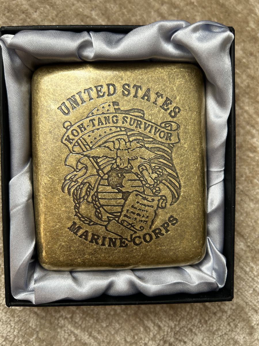 Vintage style Antique Gold Metal Cigarette case