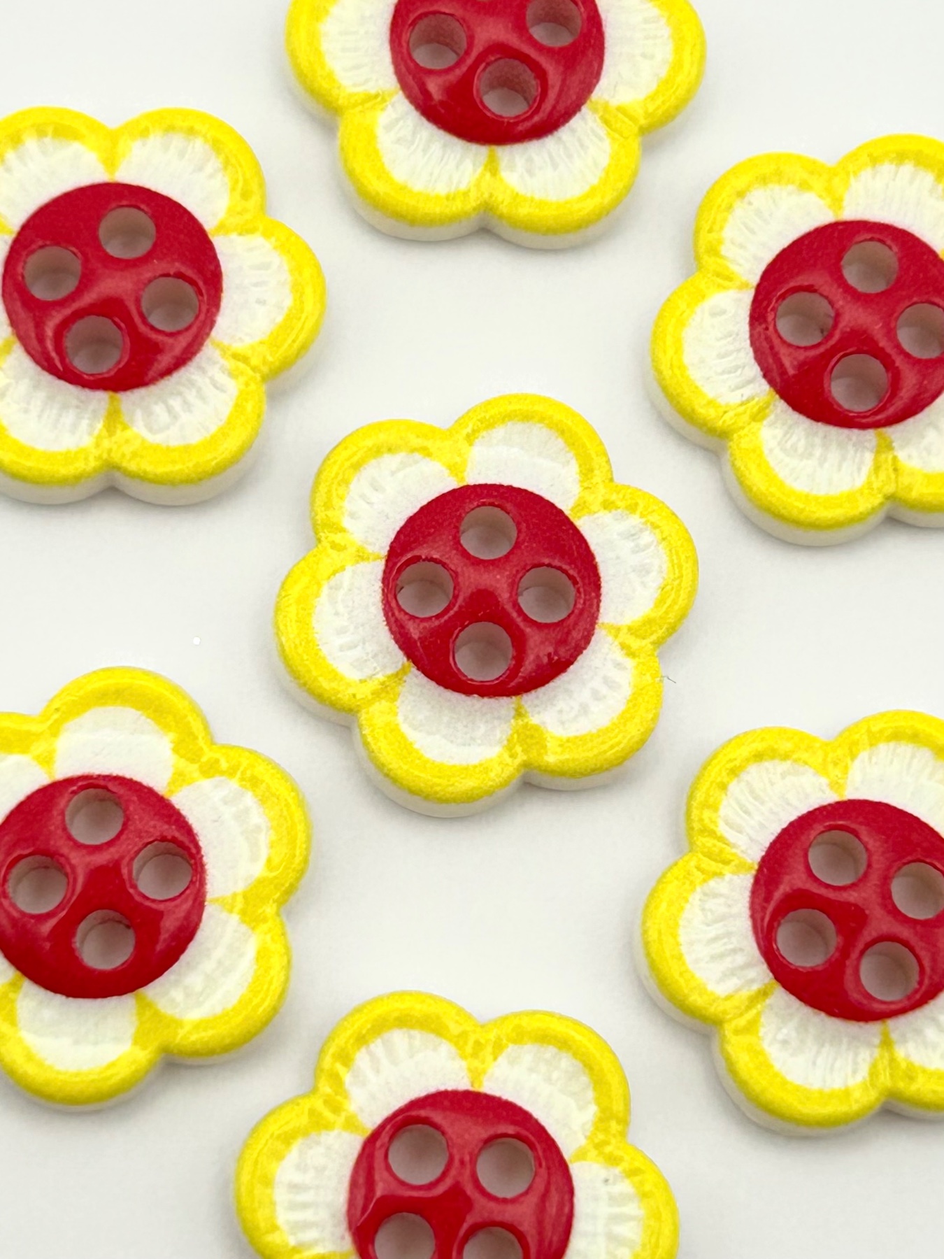 Flower Buttons, 15mm Buttons, Cardigan Buttons set, Blouse Buttons, Shirt Buttons, Small Buttons