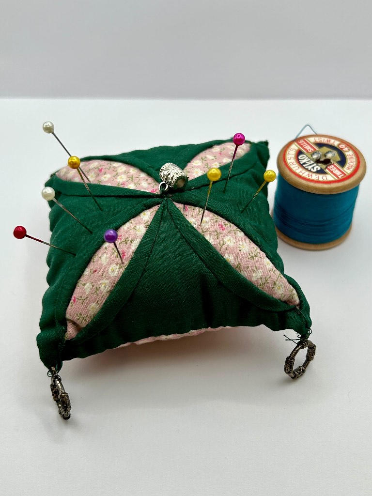 Quirky Pincushion for needles, pins, art and craft supplies and sewing projects, sewing accessories
