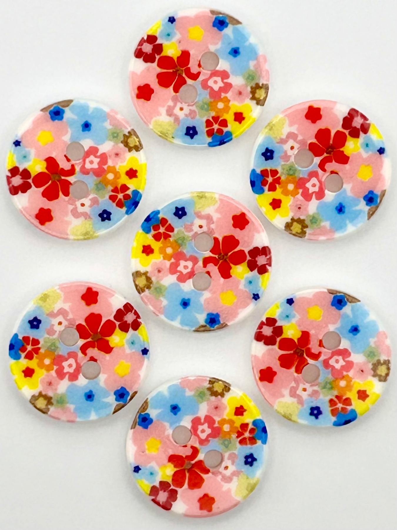 Retro Flower Buttons, 15mm Buttons, Cardigan Buttons, Blouse Buttons, Shirt Buttons, Small Buttons