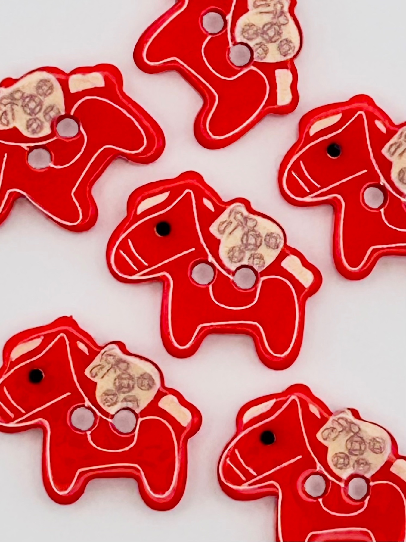 Pony Buttons, 15mm x 13mm buttons, Cardigan Buttons, Blouse Buttons, Small Buttons, Horse Buttons