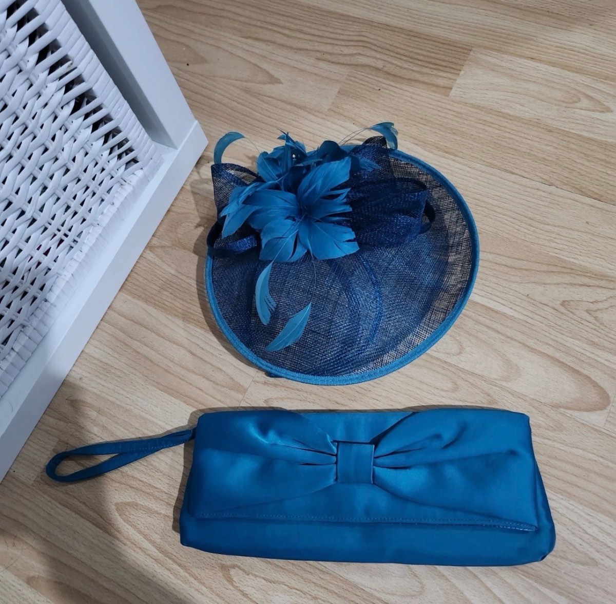 Wedding / ascot hat and matching bag