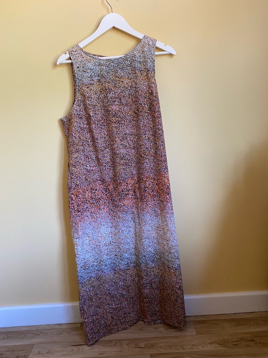 Warehouse Speckled Abstract Ombre Sleeveless Dress (Size 16)