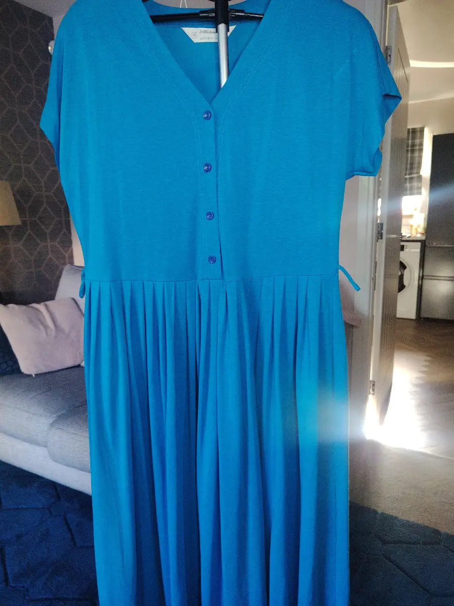 St Michael Blue size 16 dress