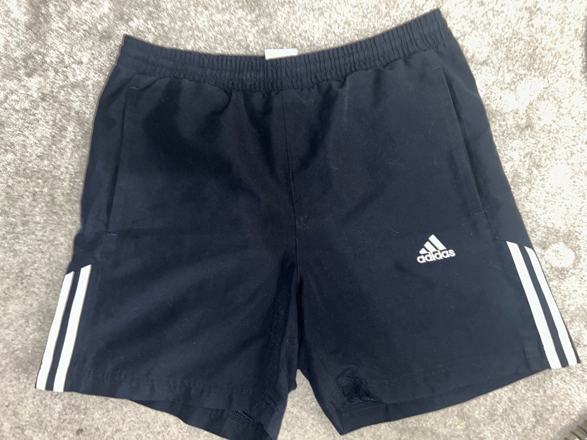 Men’s size small navy addidas shorts with netting inside