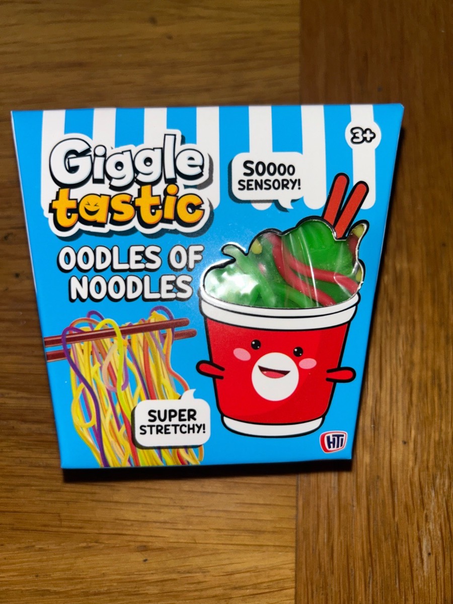 Brand new- Giggletastic oodles of noodles stretchy squishy noodle fidget toys