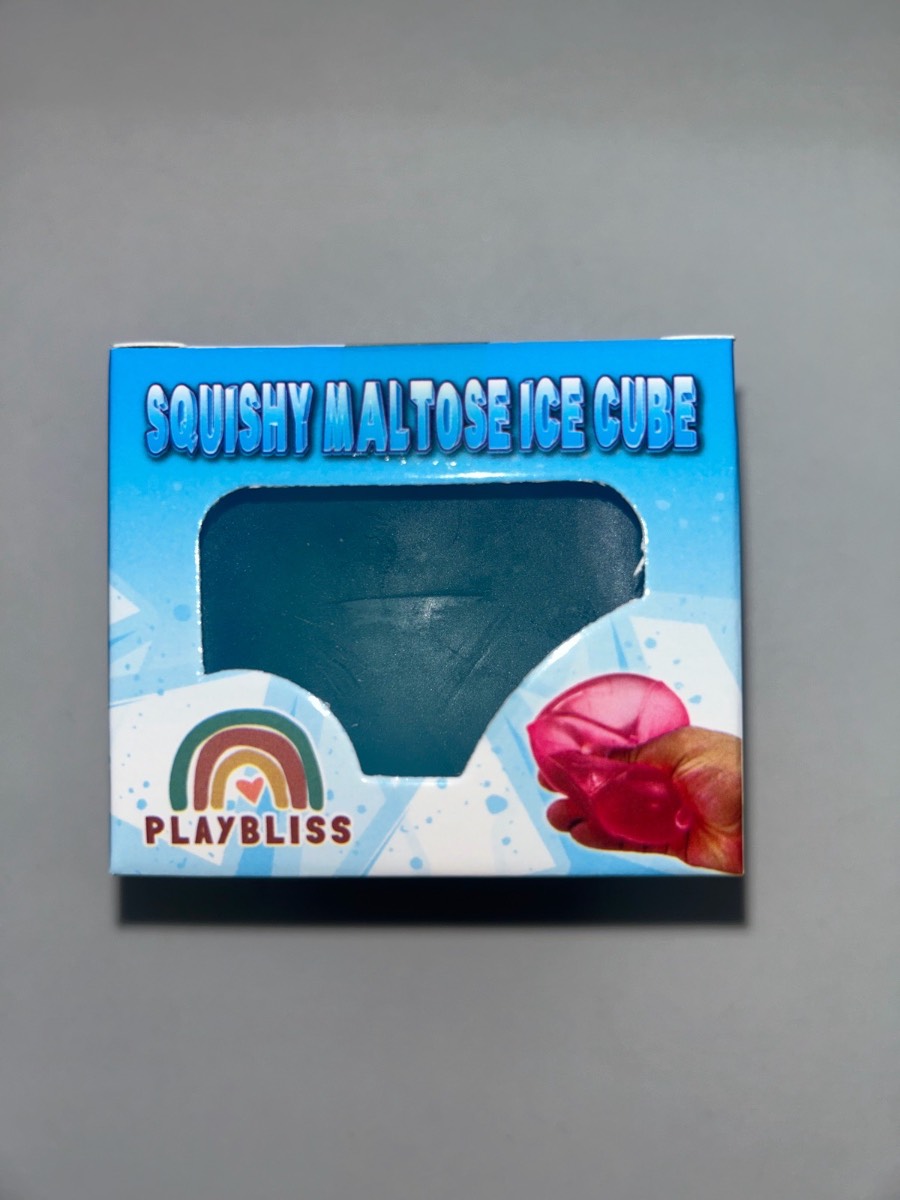 Brand new-blue squishy maltose ice cube fidget toy