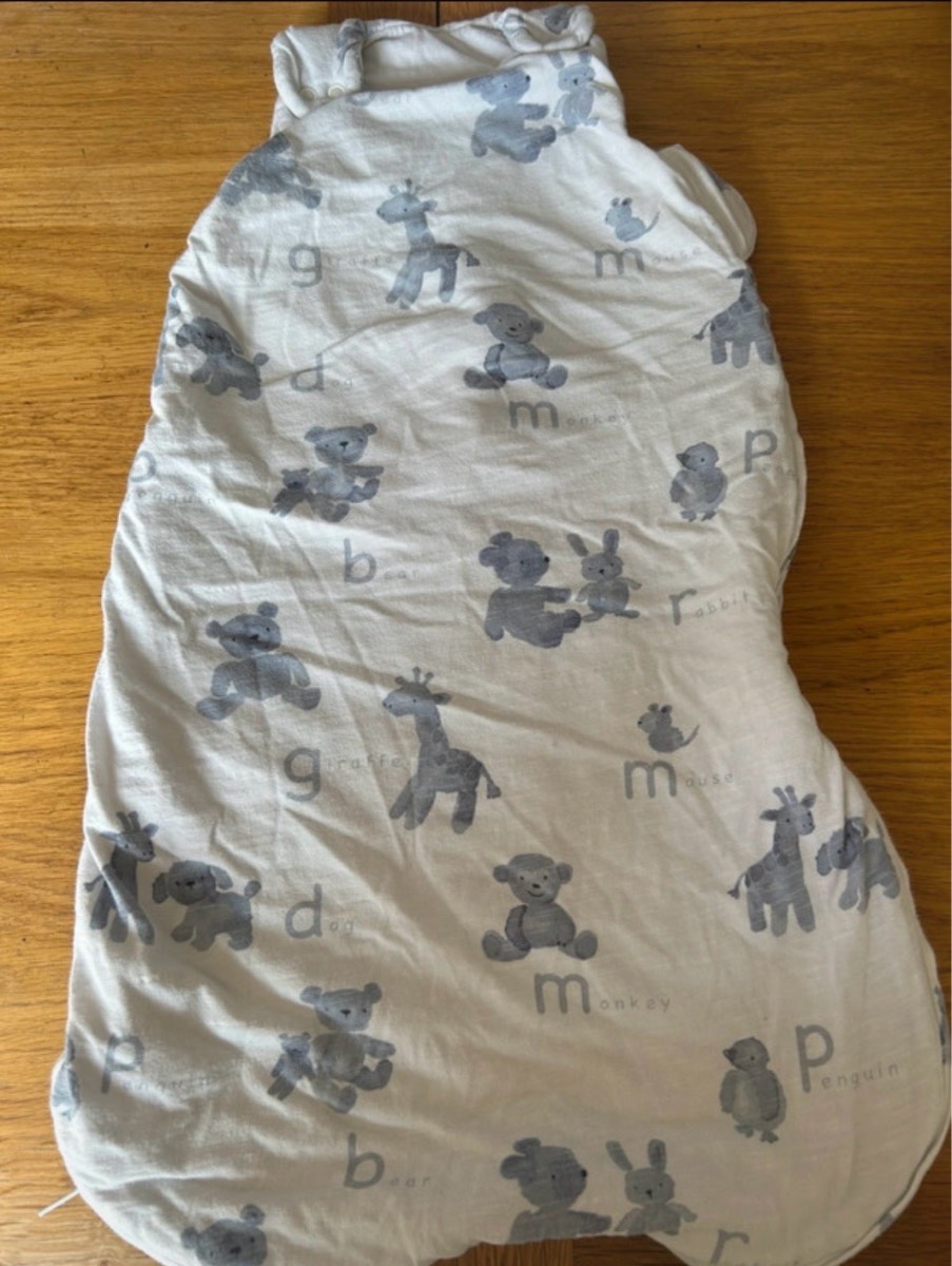 0-6 month 2.5 tog cute animal alphabet baby sleeping bag