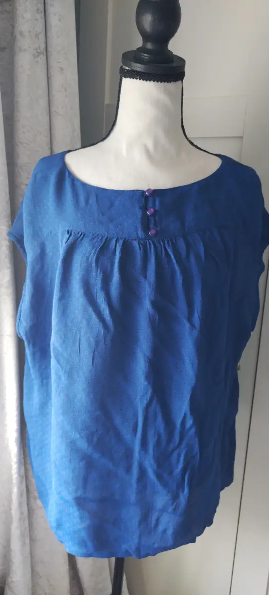 Blue summer blouse