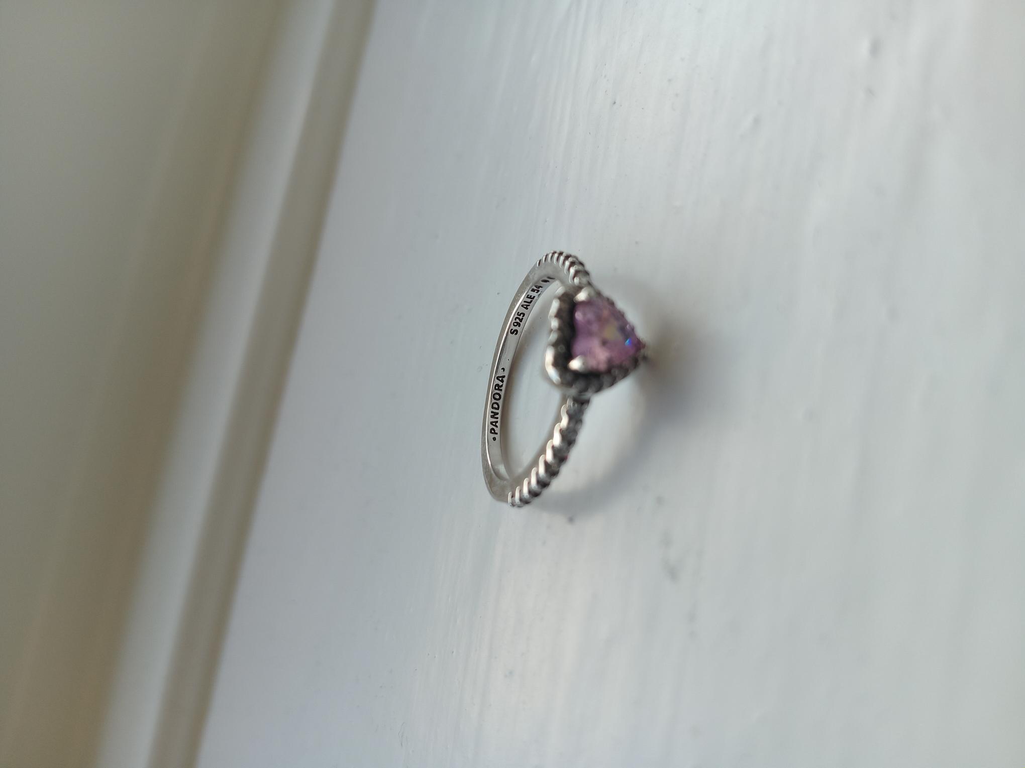 Pandora pink heart ring