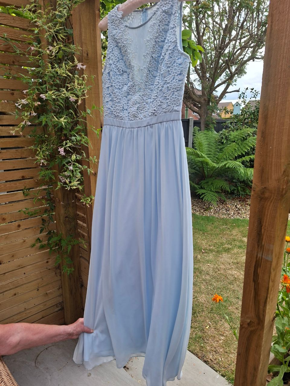 Chi Chi London baby blue bridesmaid/ prom dress size 10