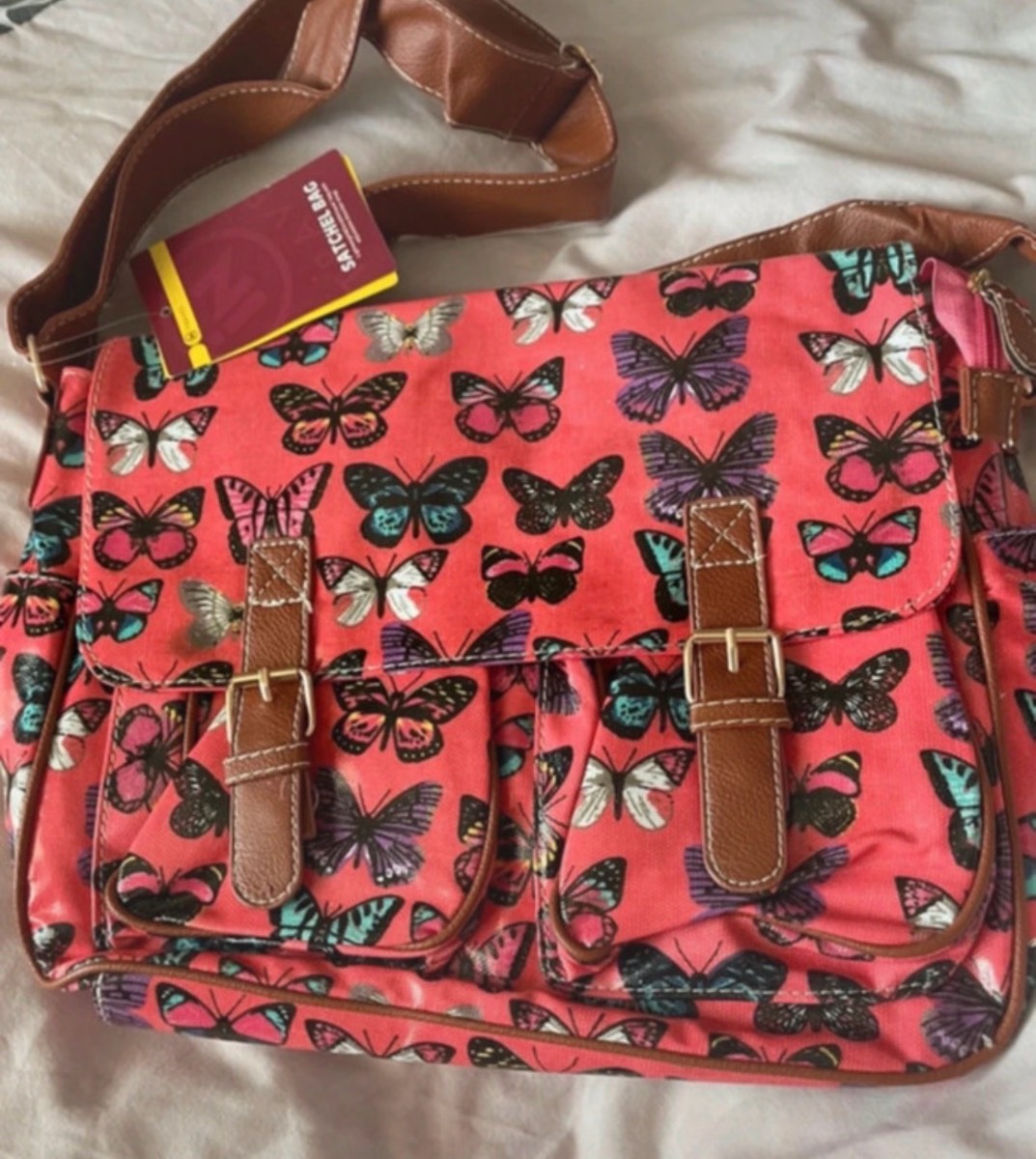 Butterfly satchel bag