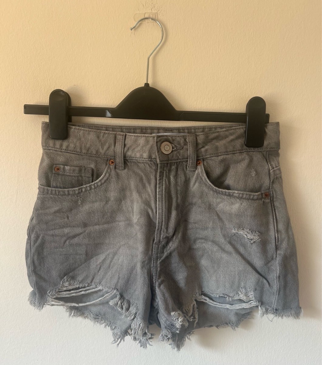 Primark Grey Denim Shorts