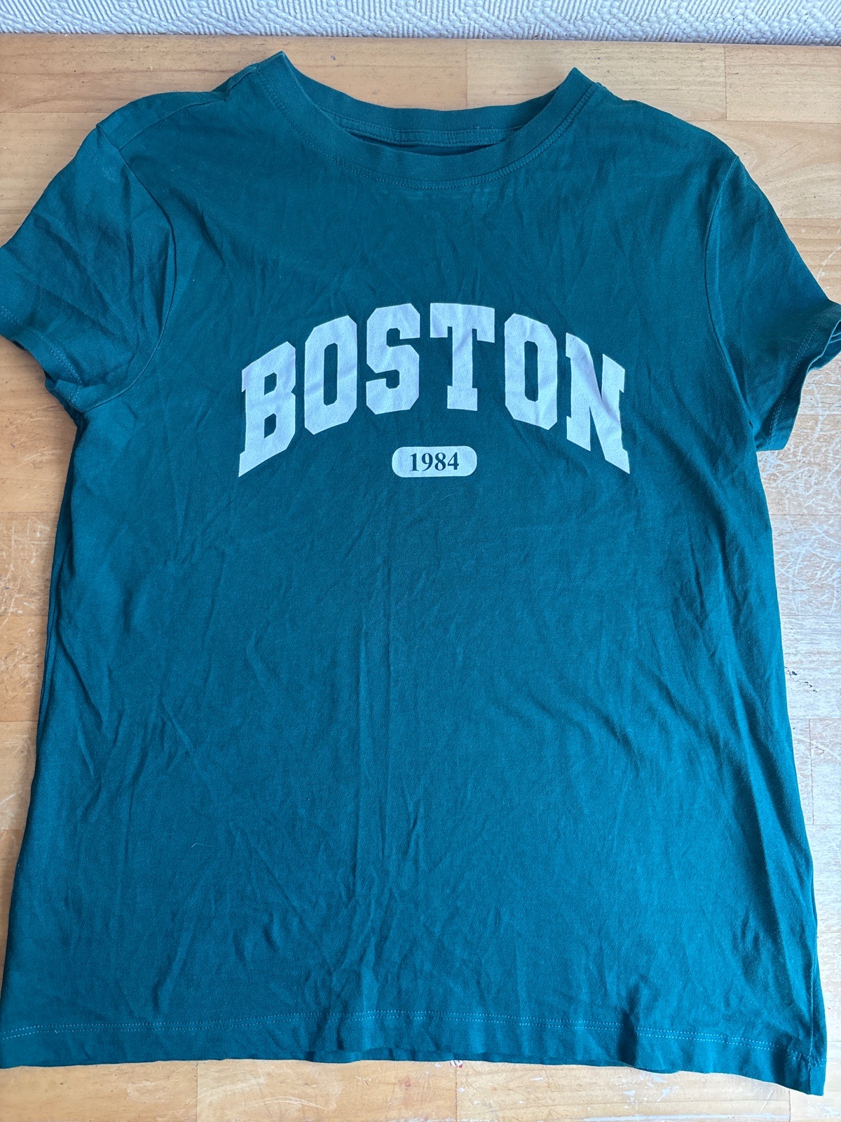 Ladies Boston 1984 Green T-Shirt - size 10/12