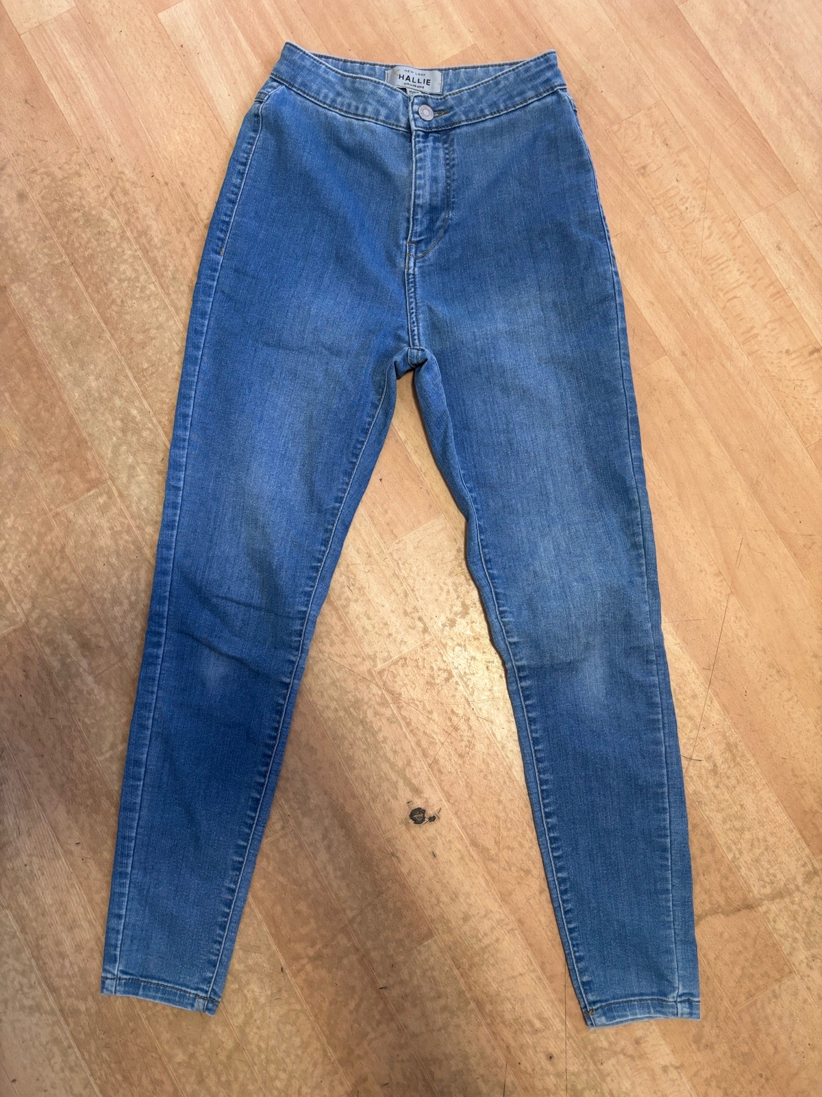New Look Women's Hallie High Rise Skinny Jeans - Blue - Size 8 - Excellent Con.
