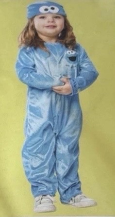 Rubies Cookie Monster fancy dress outfit size 0-3 months