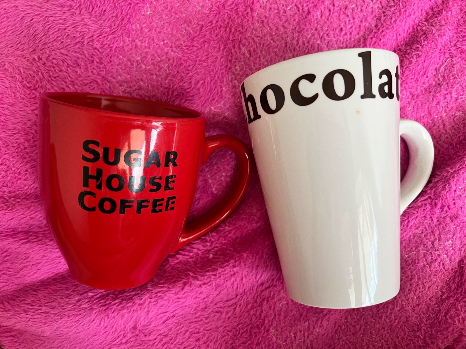 X2 large coffee cappuccino mugs
