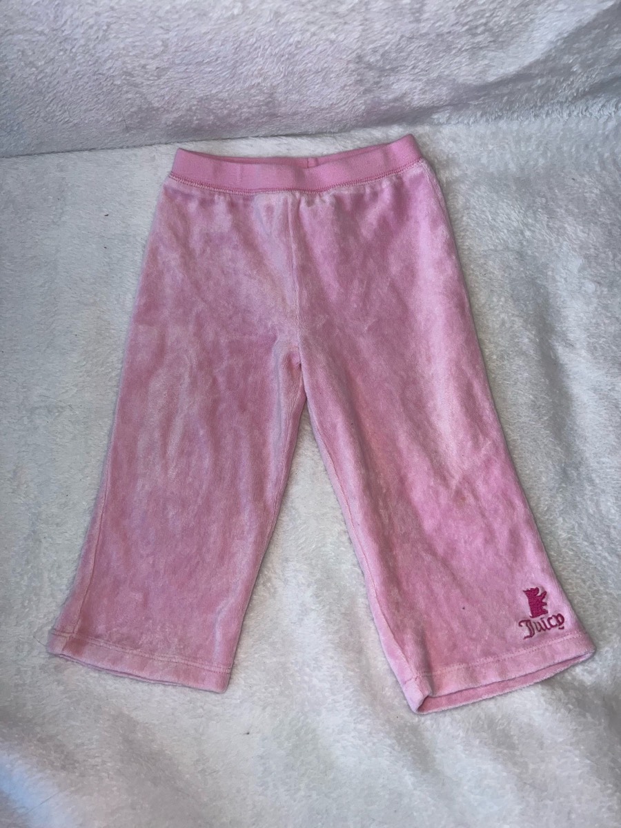 Baby 12-18 months pink Juicy couture velour logo tracksuit bottoms  Comes as pictured Great conditio