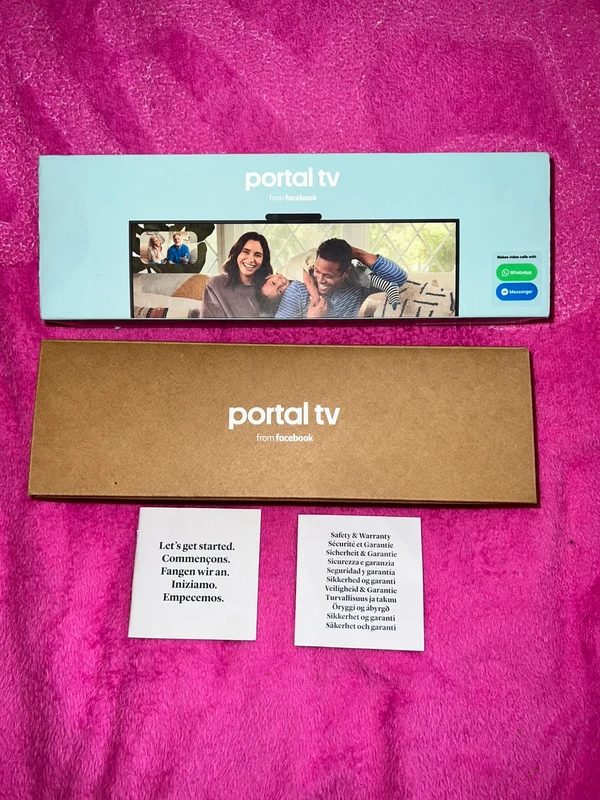 Facebook Portal TV (Model LW94NS), a smart device designed to bring video calls onto your television