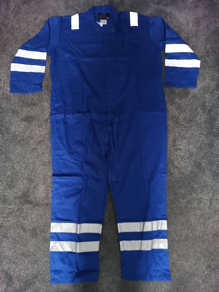 Royal Flame retardant Boilersuit with Hi Viz stripes 4XL Welding overall