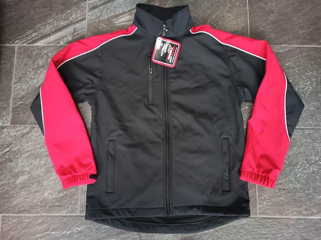 Mens Black & Red Sport style Softshell Jacket Medium