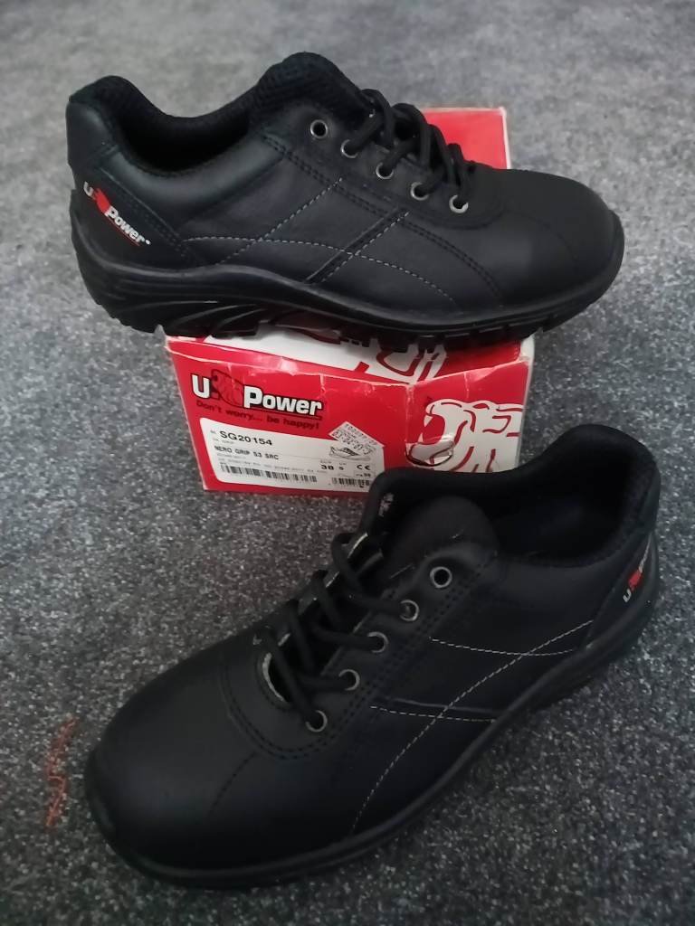 U-Power Nero Grip Safety Trainer shoes Size 5 New RRP£70