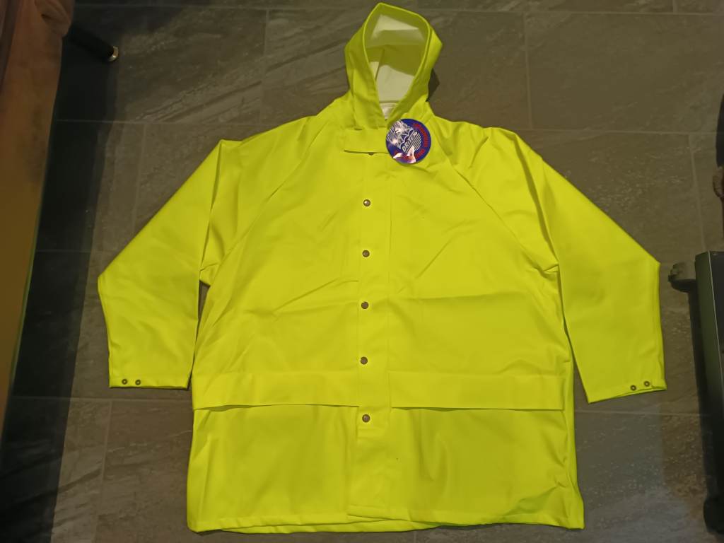 Bright Yellow Dritex Waterproof Jacket 3XL Strong Flexible Durable New