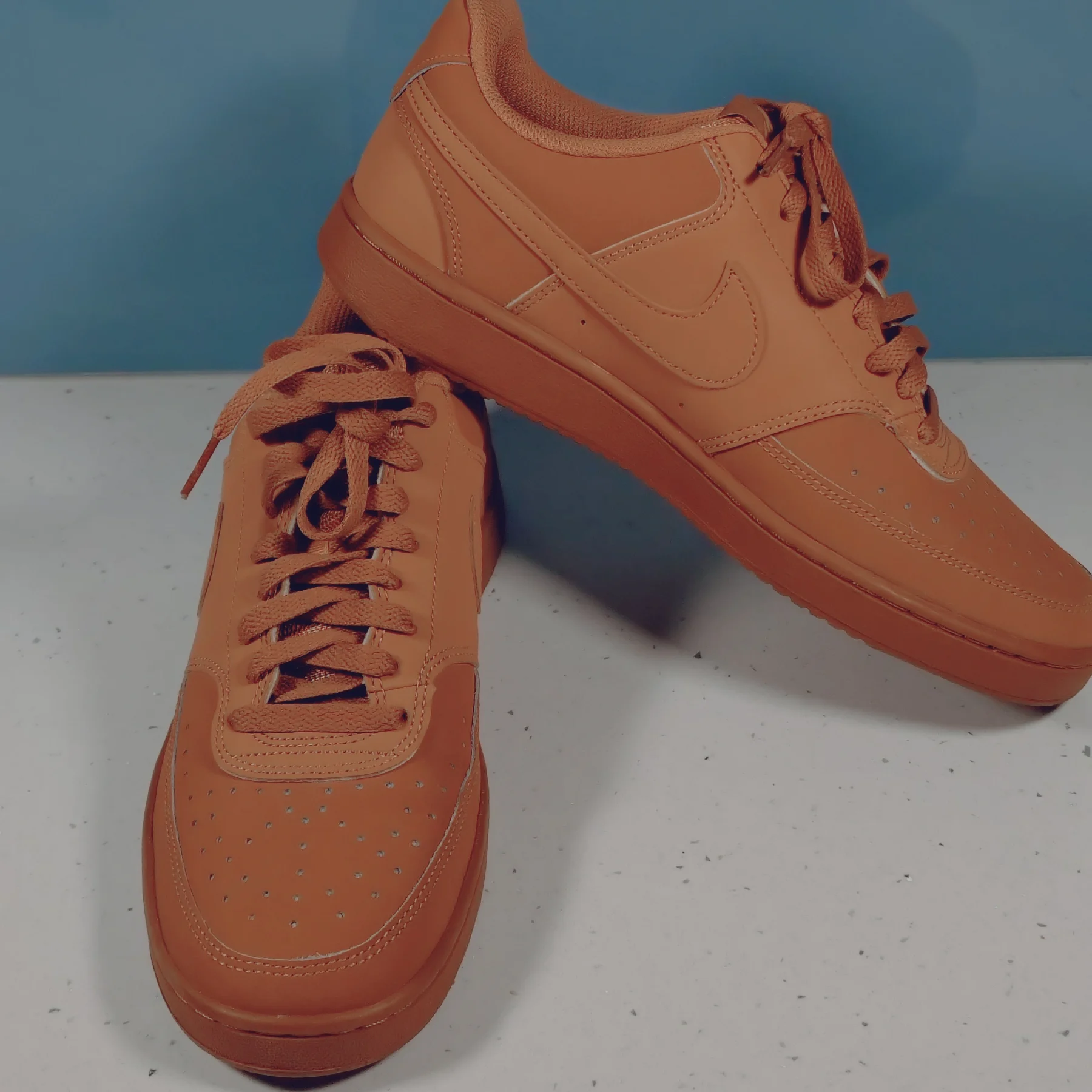 Nike Court Vision Low Brown Men's Trainers Stylish CD5463-200 Size 7.5 UK