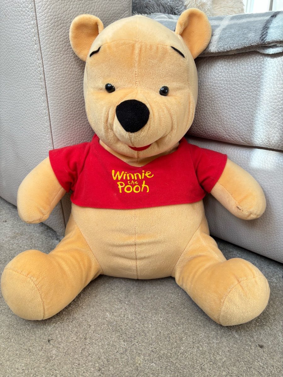 Large Vintage Winnie The Pooh Plush 20" / 50cm - Fisher-Price Disney 2003 Mattel - Jumbo Teddy Bear