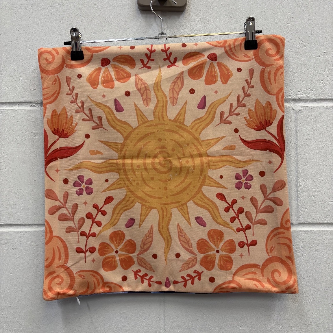 Reversible Sun Moon Celestial Cushion Cover 44cm Boho Whimsygoth