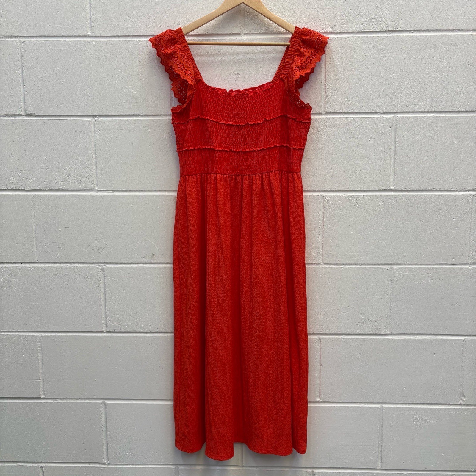 M&S Collection Bright Orange Maxi Dress UK 14 Long RRP £35