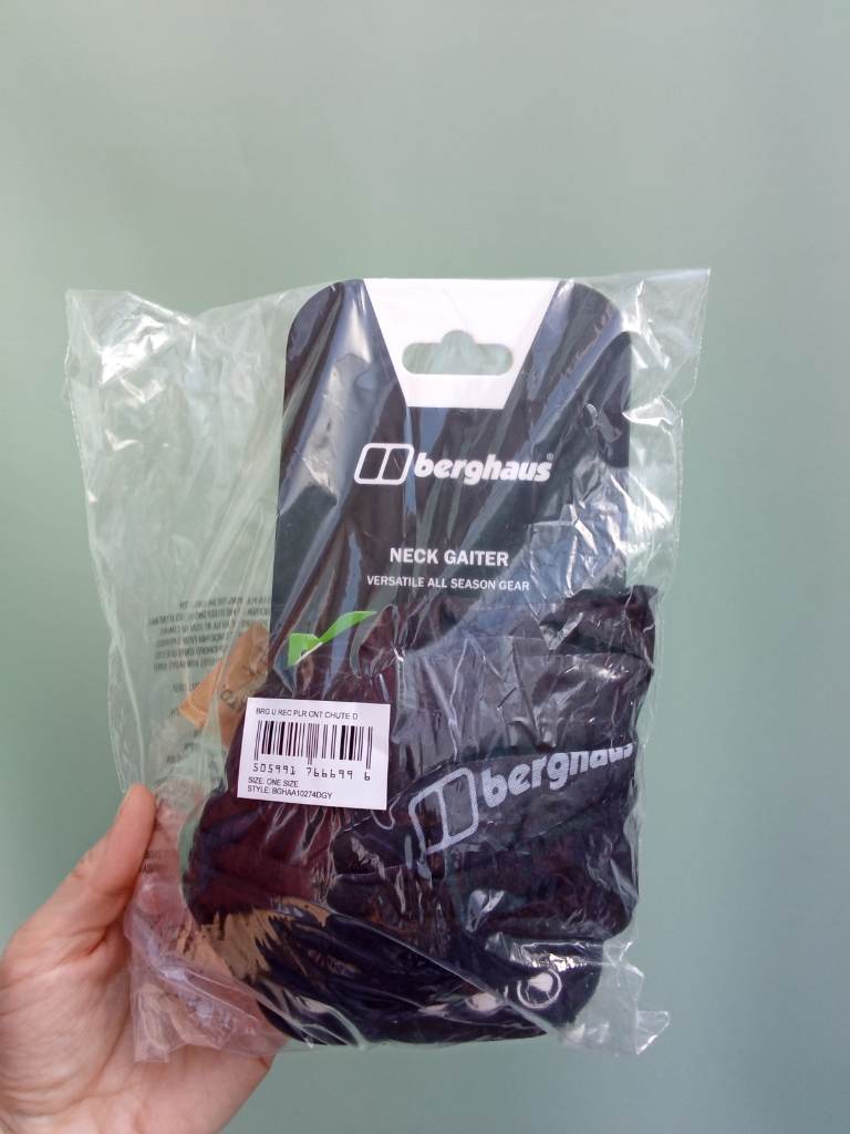 Berghaus black neck gaiter snood one size