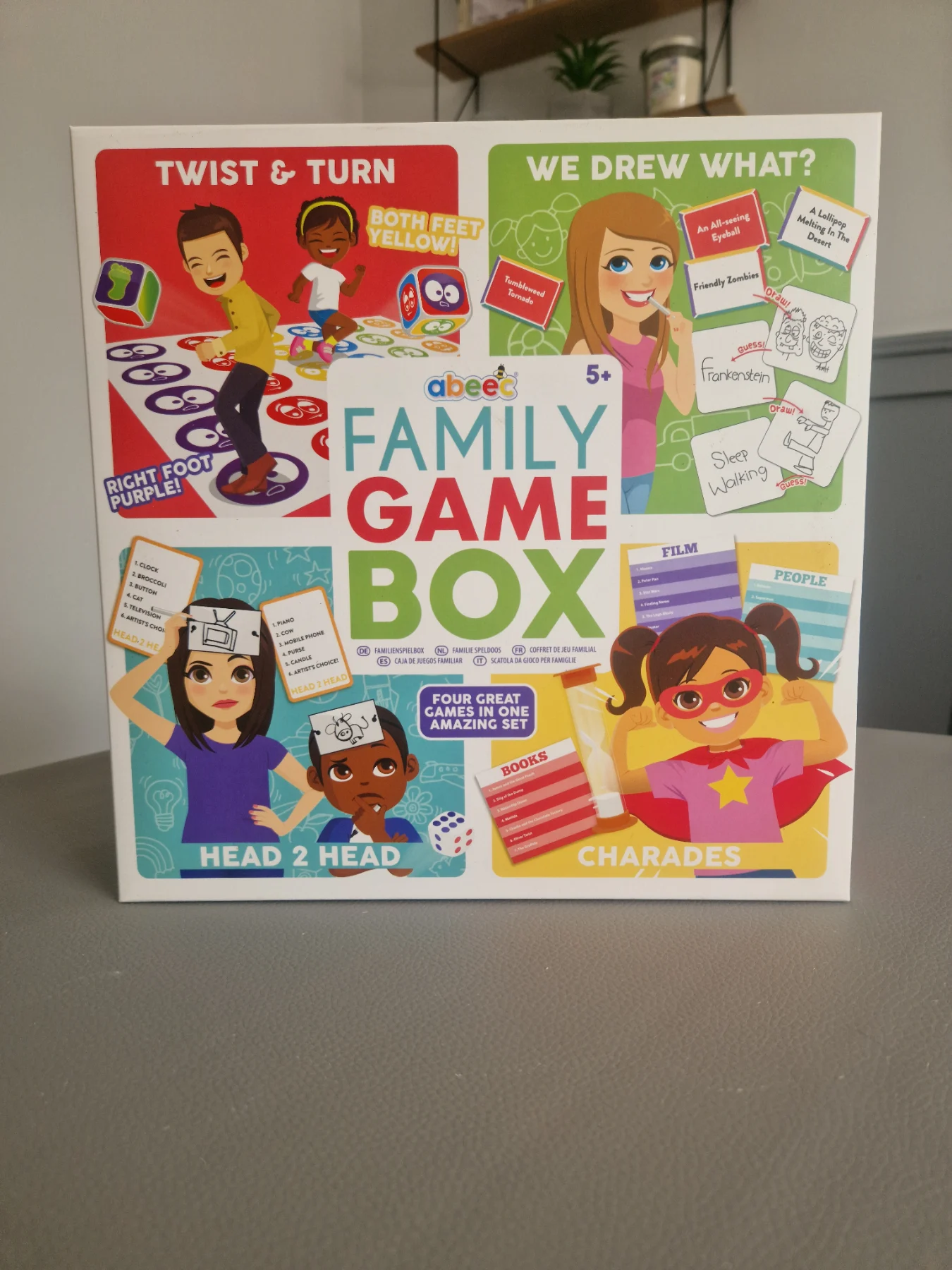 Abeec Family Game Box - 4 Board Games In 1