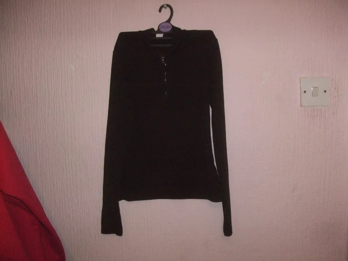 Shein Long Sleeve Black Top Size S