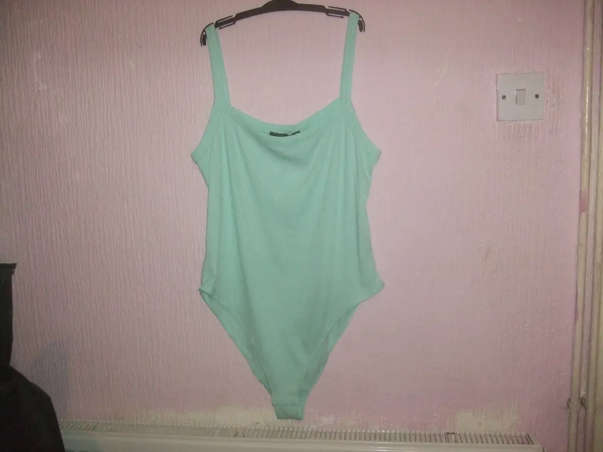 New Primark Body Suit Size L 14 /16 Blue