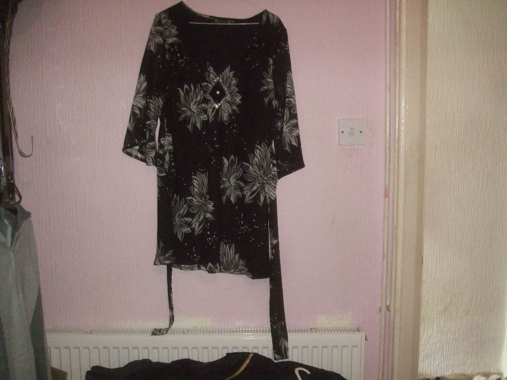 Joanna Hope Long Dressy Tunic Top Size 18