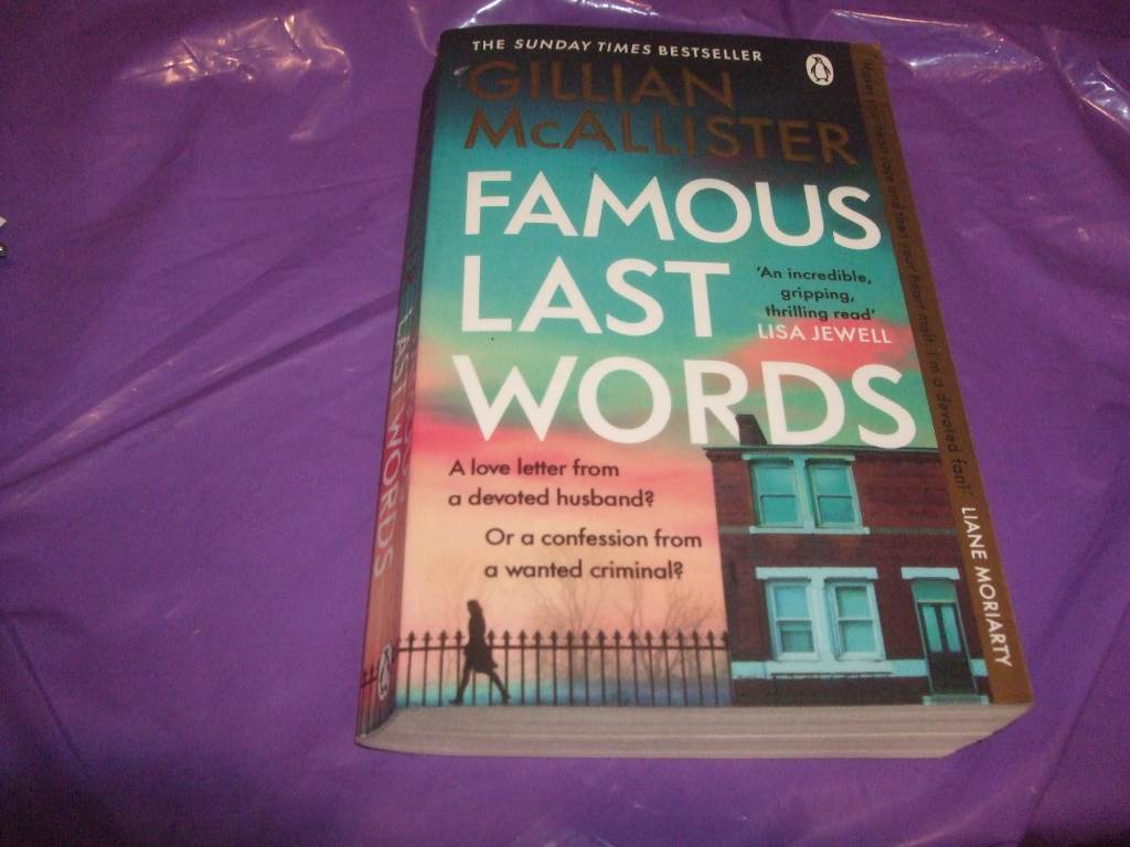 Gillian McAllister PB Book Famous Last Words