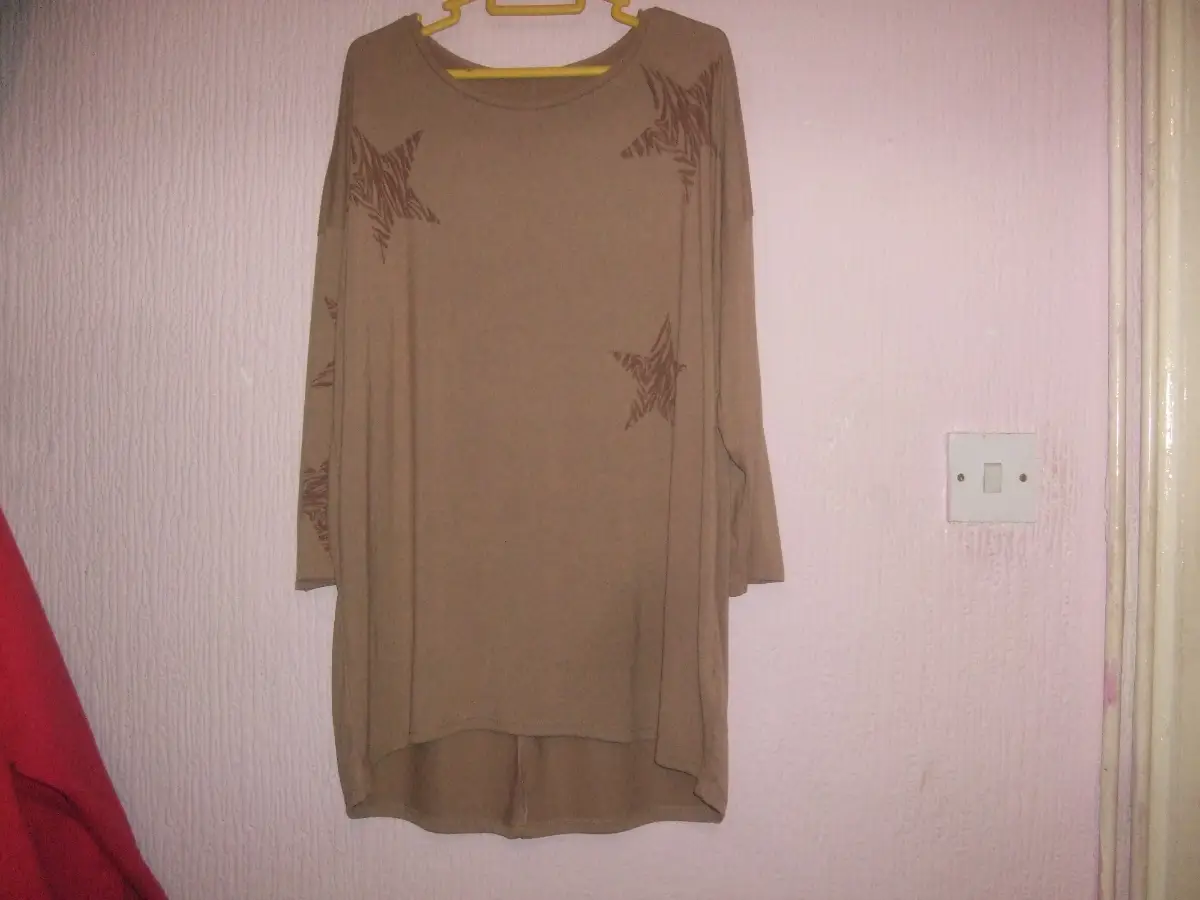 Next Dressy T-Shirt  Long Drop Sleeve Top Size 16