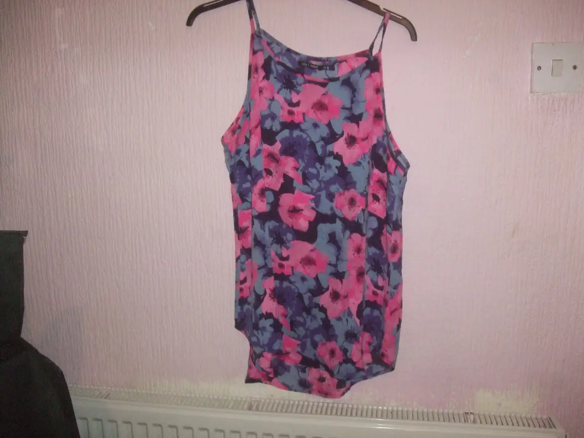 Lilly + Hope Top Size  14 in Pink Blue & Black