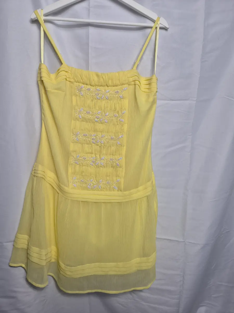 Monsoon Fusion Size 14 yellow summer dress