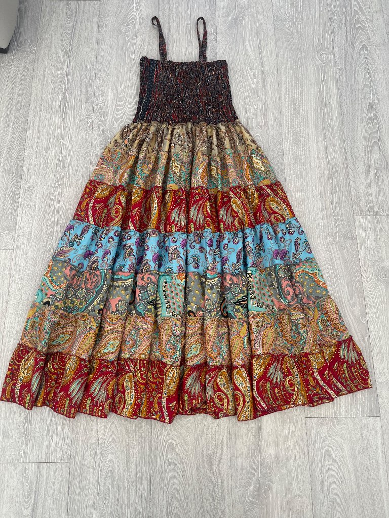 Handmade patchwork summer holiday dress