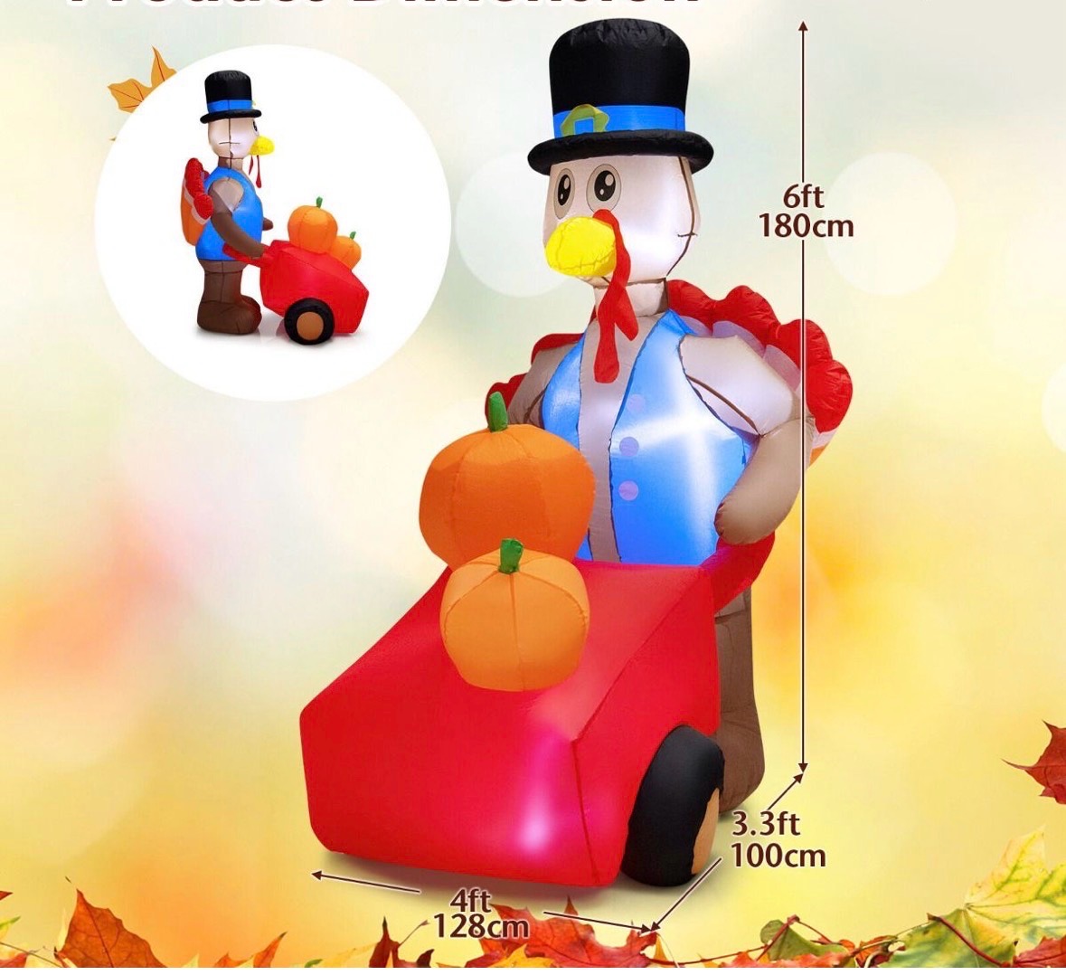 Large turkey inflatable