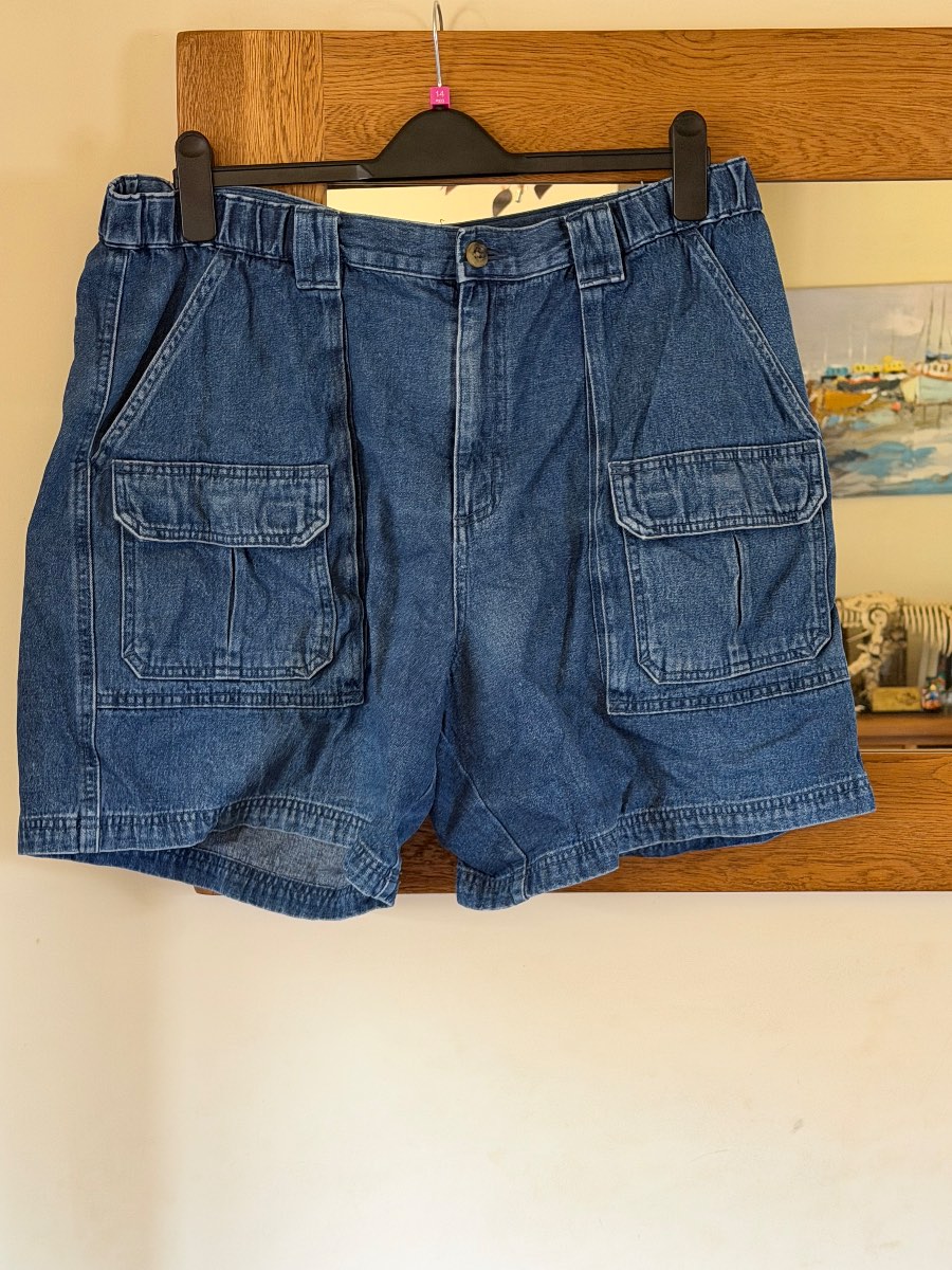 Croft& barrow denim unisex shorts no care label no size label